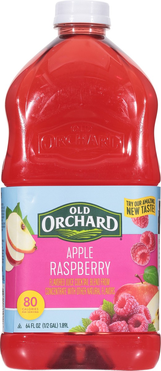 slide 5 of 9, Old Orchard Apple Raspberry Juice 20% - 64 fl oz, 64 fl oz