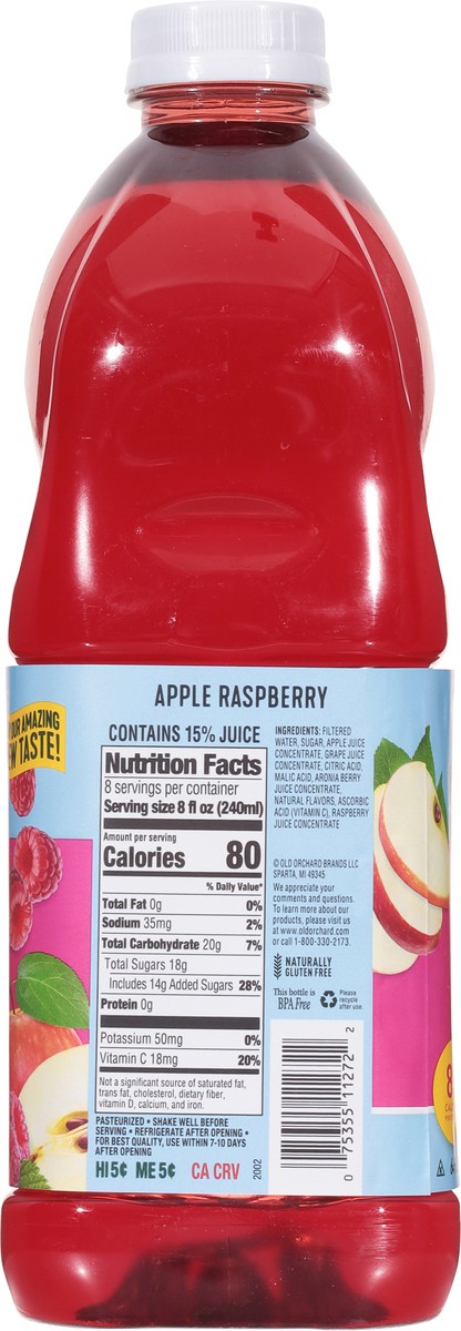 slide 8 of 9, Old Orchard Apple Raspberry Juice 20% - 64 fl oz, 64 fl oz