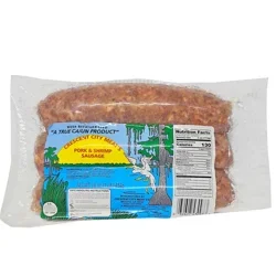 Smoked Pork and Shrimp Sausage