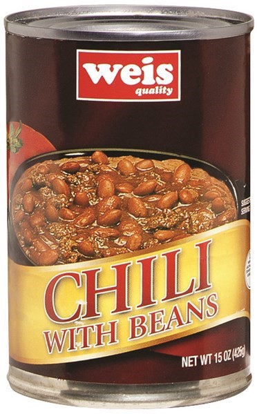 slide 1 of 6, Weis Quality Chili with Beans, 15 oz