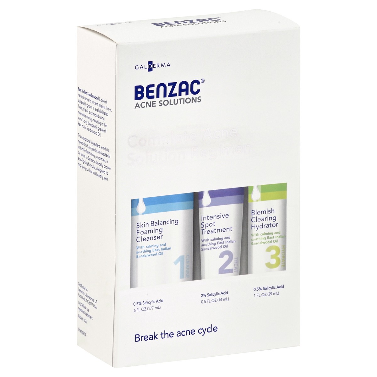 slide 4 of 5, Benzac Complete Acne Solution Regimen 1 ea, 7.5 oz