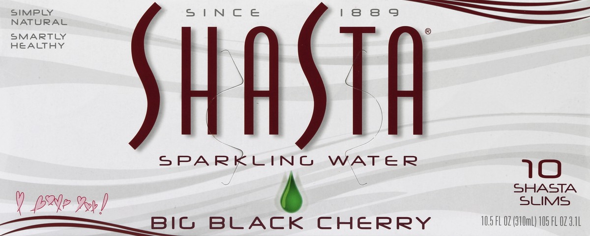 slide 2 of 6, Shasta Sparkling Water 10 ea, 10 ct