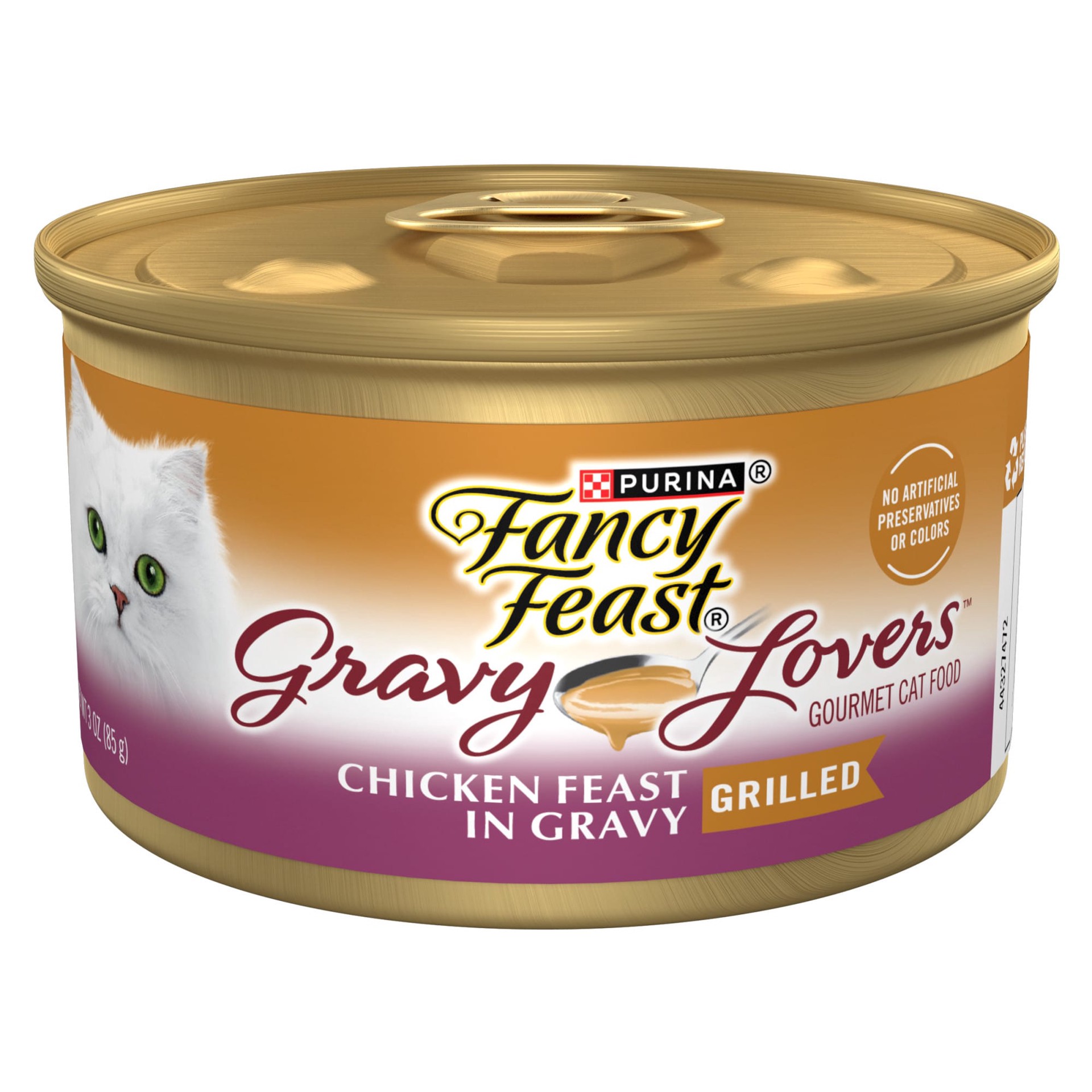 slide 1 of 6, Purina Fancy Feast Gravy Lovers Chicken Feast in Gravy Gourmet Cat Food in Wet Cat Food Gravy, 3 oz