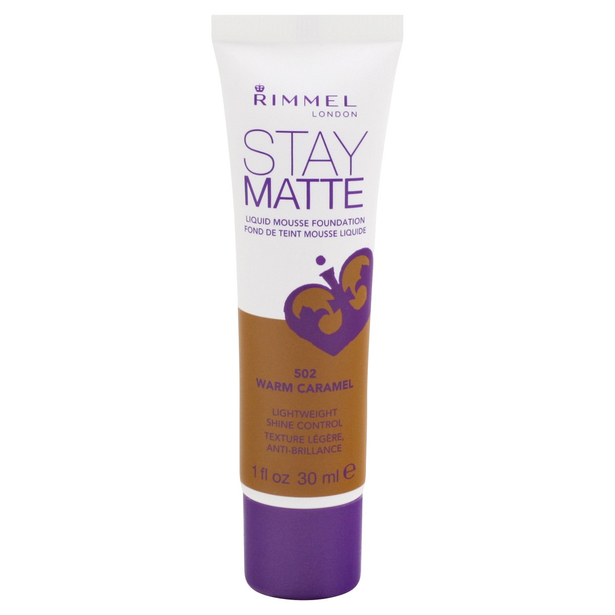 slide 9 of 12, Rimmel Stay Matte Warm Caramel 502 Liquid Mousse Foundation 1 oz, 1 fl oz