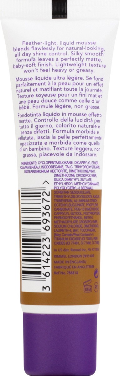 slide 2 of 12, Rimmel Stay Matte Warm Caramel 502 Liquid Mousse Foundation 1 oz, 1 fl oz