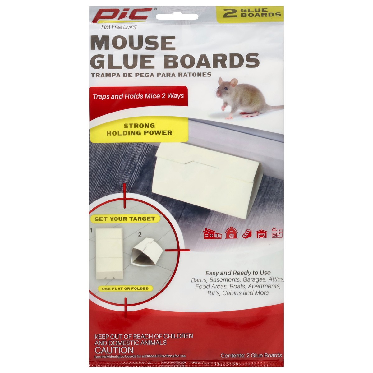 slide 7 of 11, PIC Mouse Glue Boards 2 ea, 2 ct