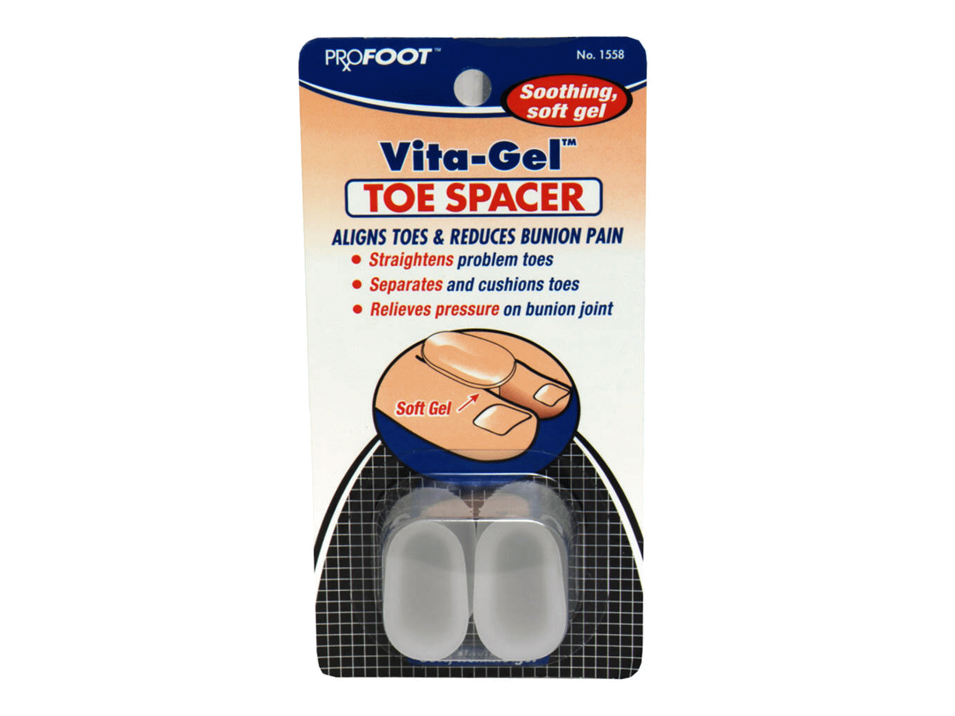 slide 1 of 1, PROFOOT Vita-Gel Toe Spacer, 1 ct