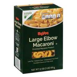 Hy-vee Enriched Macaroni Product, Large Elbow Macaroni