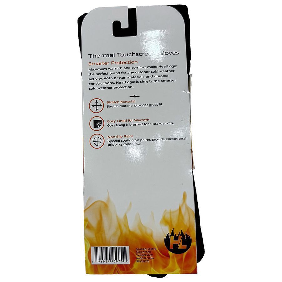 slide 3 of 4, Heat Logic Gloves Women's Thermal Touchscreen Glove L/XL, 1 pair