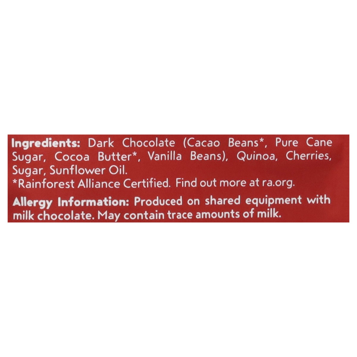 slide 10 of 14, Undercover Dark Chocolate + Cherries Chocolate Quinoa Crisps Mini 3.0 oz, 3 oz