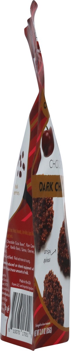 slide 11 of 14, Undercover Dark Chocolate + Cherries Chocolate Quinoa Crisps Mini 3.0 oz, 3 oz