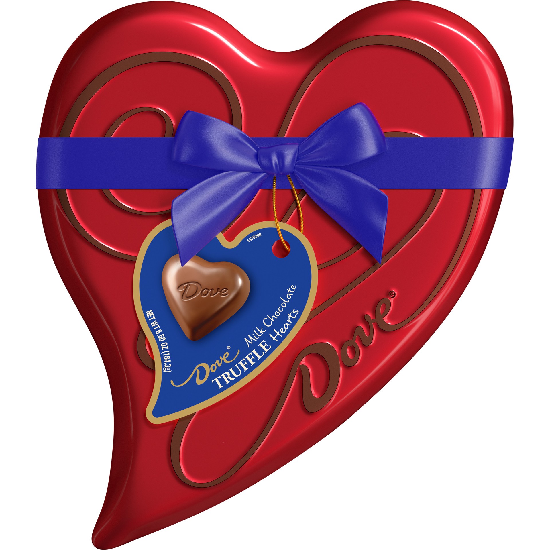 slide 1 of 8, DOVE TRUFFLES Valentine's Day Milk Chocolate Candy Heart Gift Box, 6.5 oz 18-Piece, 6.5 oz