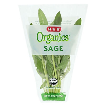 slide 1 of 1, H-E-B Organics Fresh Sage, 2/3 oz
