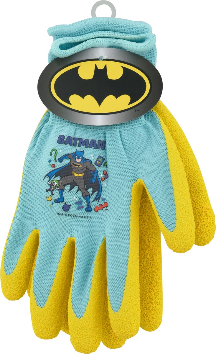 slide 1 of 9, MidWest Gloves & Gear Batman Toddlers Gripping Gloves 1 ea, 1 ct