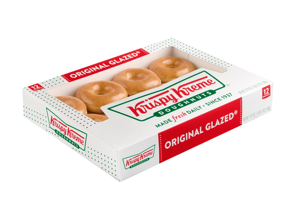 slide 3 of 7, Krispy Kreme 12-Count Original Glazed Doughnuts, 12 ct