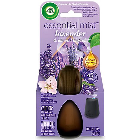 slide 1 of 1, Air Wick Essential Mist Lavender Almond Blossom Air Freshener - 1 Count, 1 ct