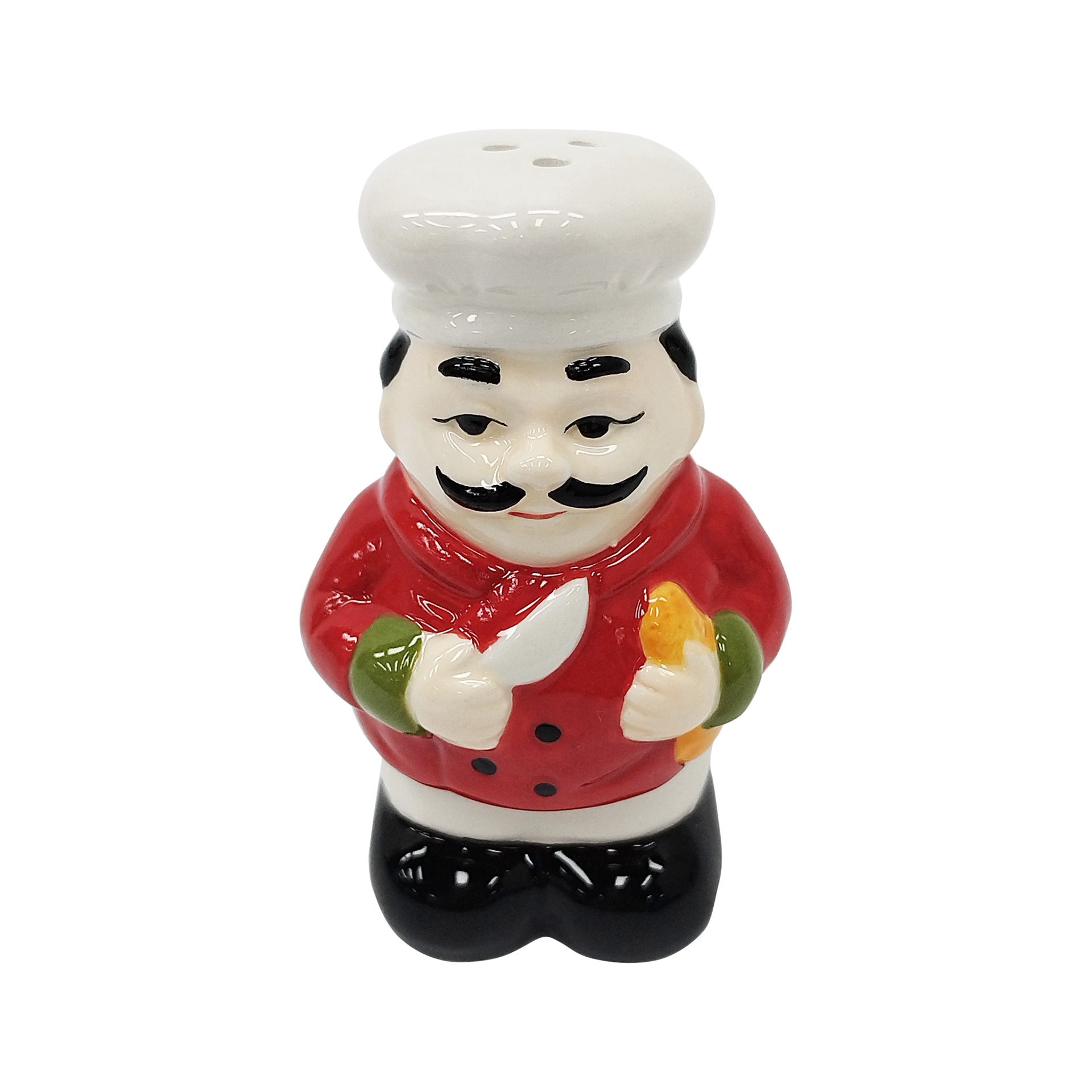 slide 2 of 4, Chef Ceramic Salt & Pepper Shaker Set By Ashland, 4.84 in x 2.6 in x 4.09 in