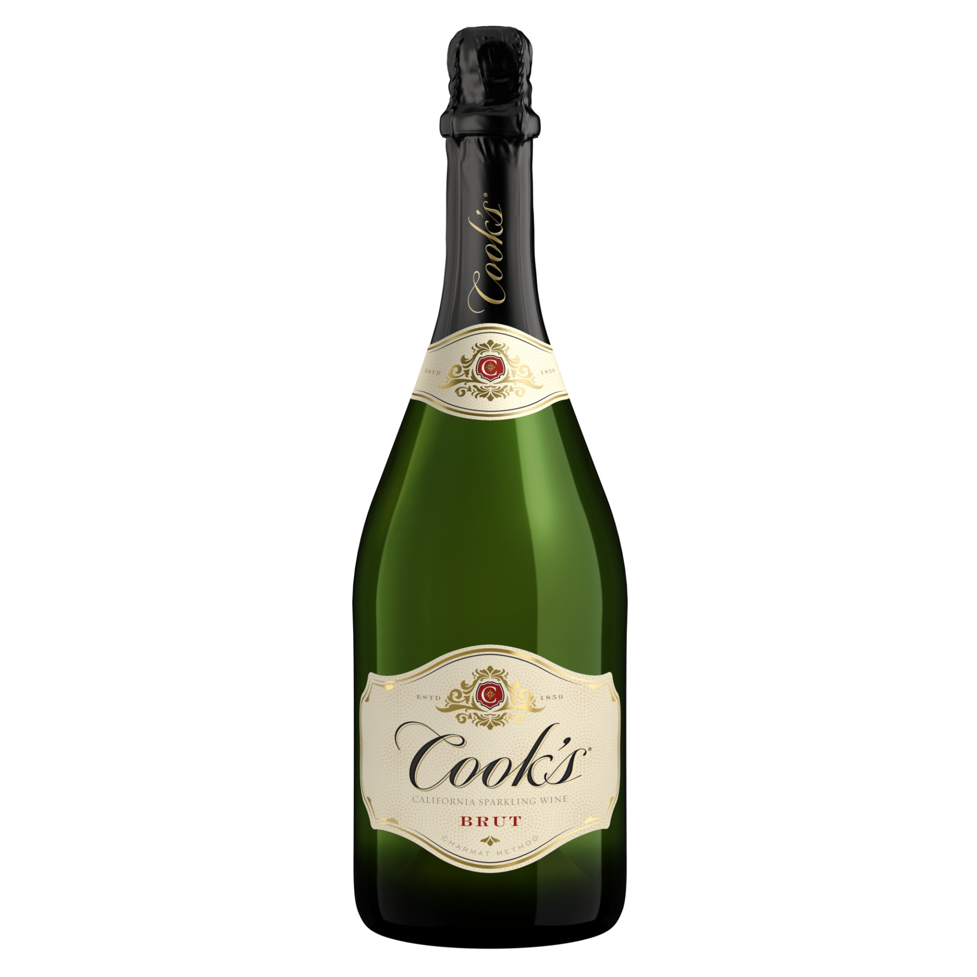 slide 1 of 1, Cook's California Champagne Brut White Sparkling Wine, 750 ml