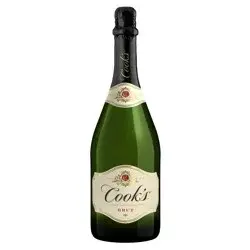 Cook's California Champagne Brut White Sparkling Wine, 750 mL Bottle