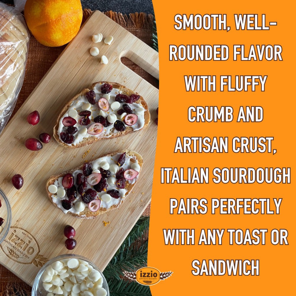 slide 4 of 4, Izzio Artisan Bakery Italian Sourdough 24 oz, 24 oz