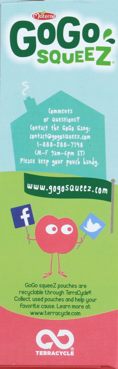 slide 3 of 4, GoGo squeeZ Materne North America Gogo Squeez Applesauce On The Go Apple Peach 4 Count, 4 oz