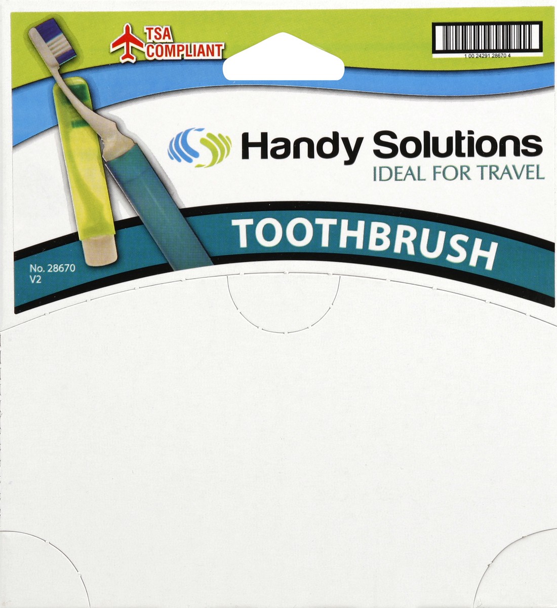 slide 4 of 4, Handy Solutions Travel Toothbrush, 1 ct