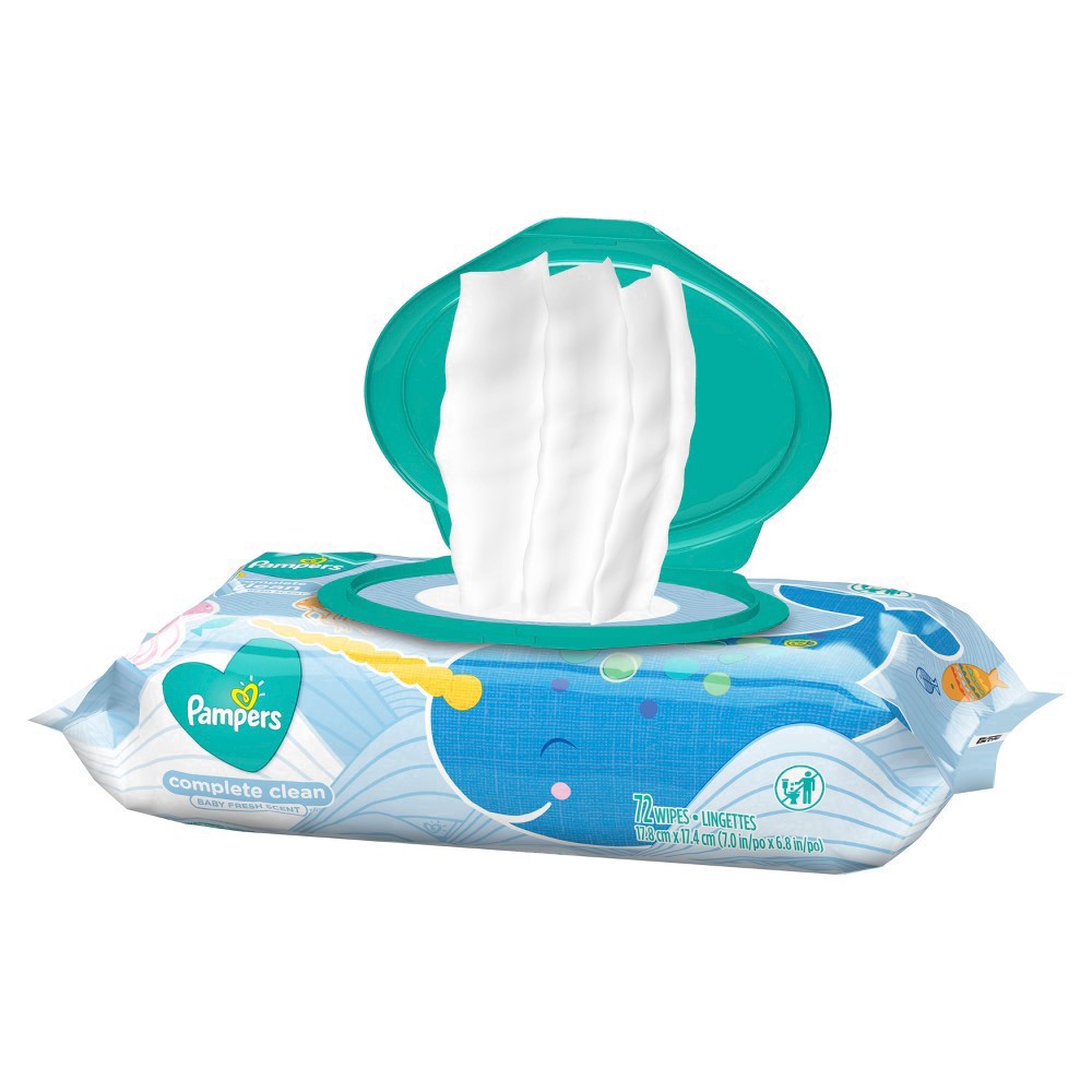 slide 15 of 21, Pampers Baby Clean Wipes Baby Fresh Scented 1X Pop-Top 72 Count, 72 ct