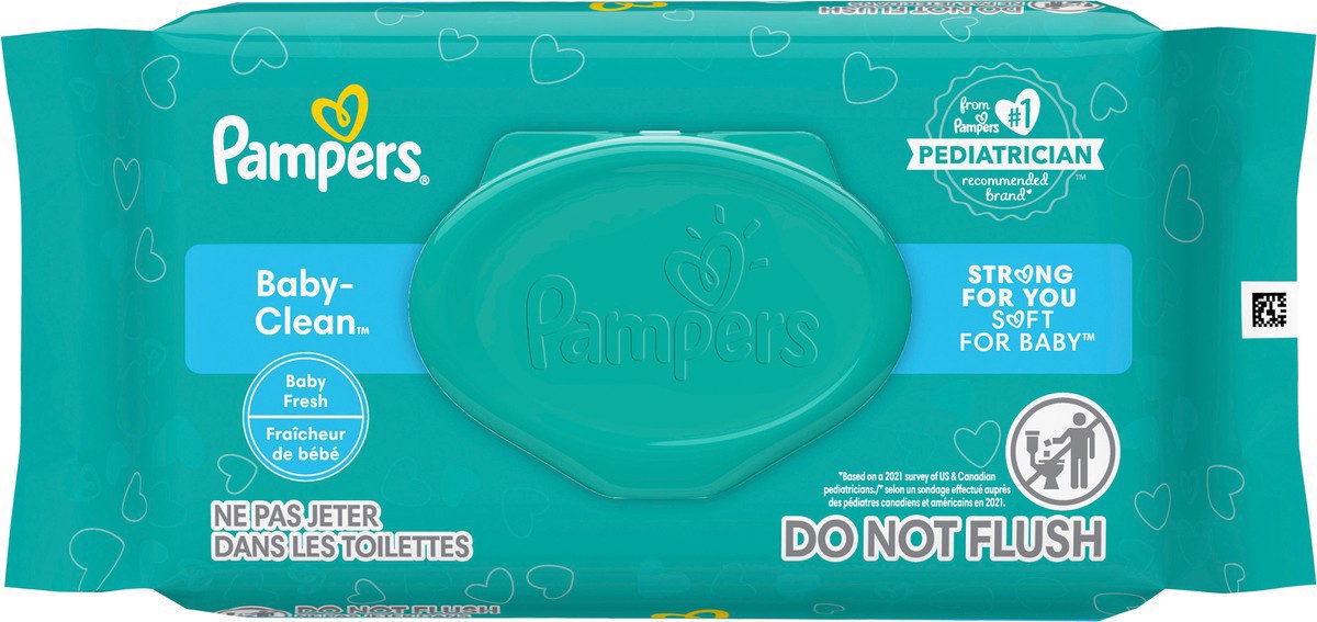 slide 8 of 21, Pampers Baby Clean Wipes Baby Fresh Scented 1X Pop-Top 72 Count, 72 ct