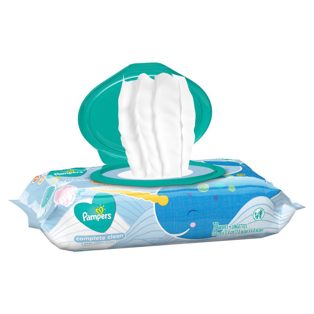 slide 20 of 21, Pampers Baby Clean Wipes Baby Fresh Scented 1X Pop-Top 72 Count, 72 ct