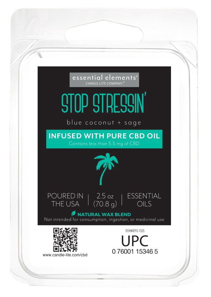 slide 2 of 2, Candle-Lite Stop Stressin' Wax Cubes, 2.5 oz