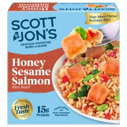Scott & Jon's Honey Sesame Salmon Rice Bowl 9.6 oz Frozen Meal