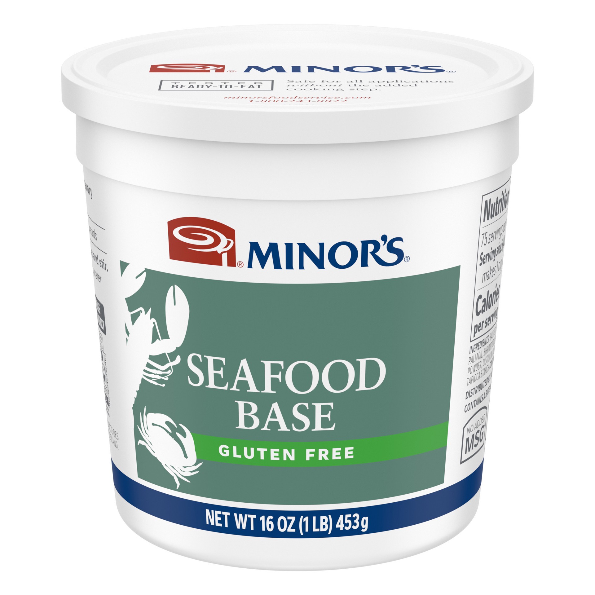 slide 1 of 3, Minor's Seafood Base, No Added MSG, Gluten Free, 1 Lb, 1 lb