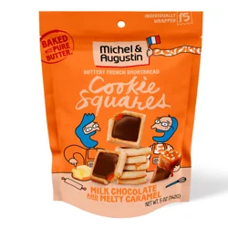 Michel et Augustin Cookie Squares, Milk Chocolate Caramel