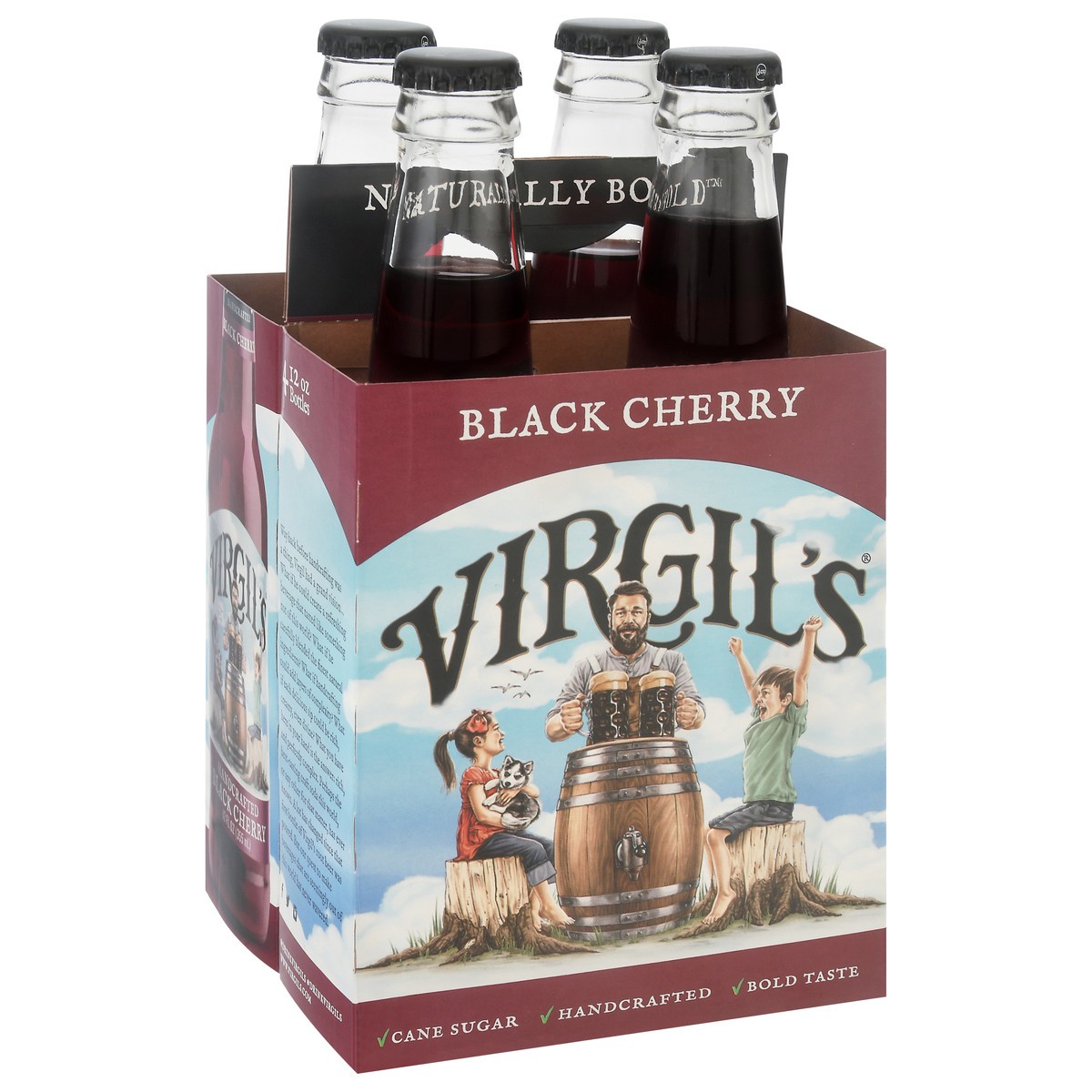 slide 11 of 11, Virgil's Black Cherry Cream Soda 4 Bottles - 4 ct, 4 ct