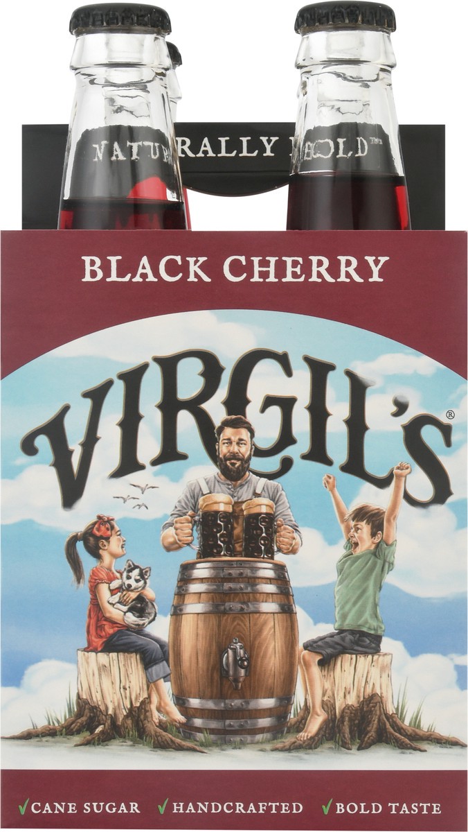 slide 4 of 11, Virgil's Black Cherry Cream Soda 4 Bottles - 4 ct, 4 ct