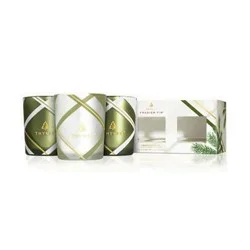 Thymes Frasier Fir Aromatic Votive Candle Trio, 2Oz.