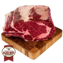 L&B Reserve Aged Beef Choice Bone-In Standing Rib Roast