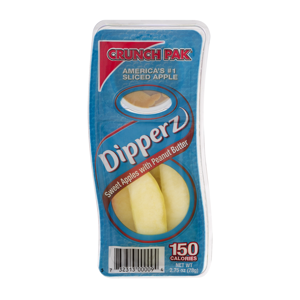 slide 1 of 1, Crunch Pak Dipperz Sweet Apples With Peanut Butter, 2.75 oz