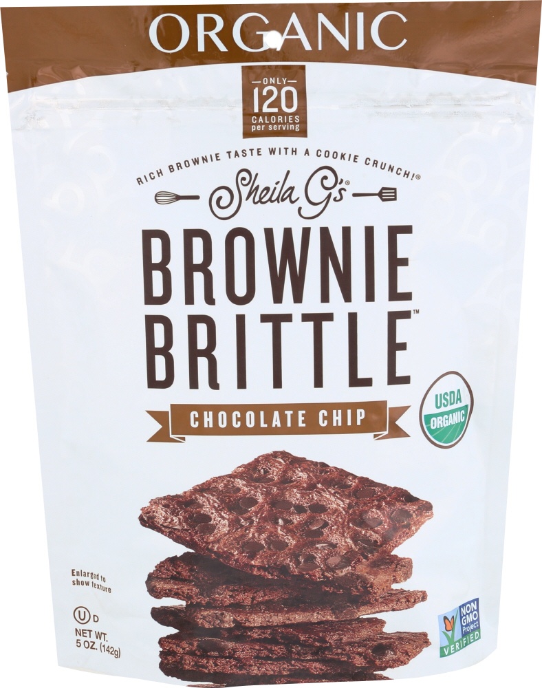 slide 1 of 1, Sheila G's Brownie Brittle Organic Chocolate Chip, 5 oz