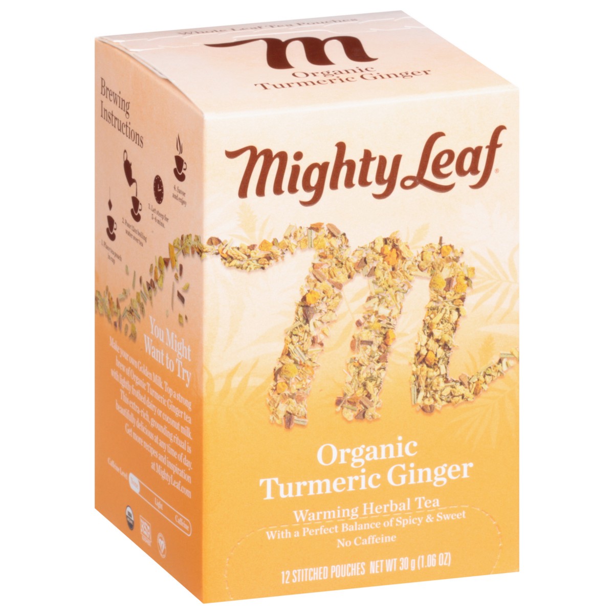 slide 11 of 13, Mighty Leaf Tea Turmeric Ginger Tea - 12 ct, 12 ct