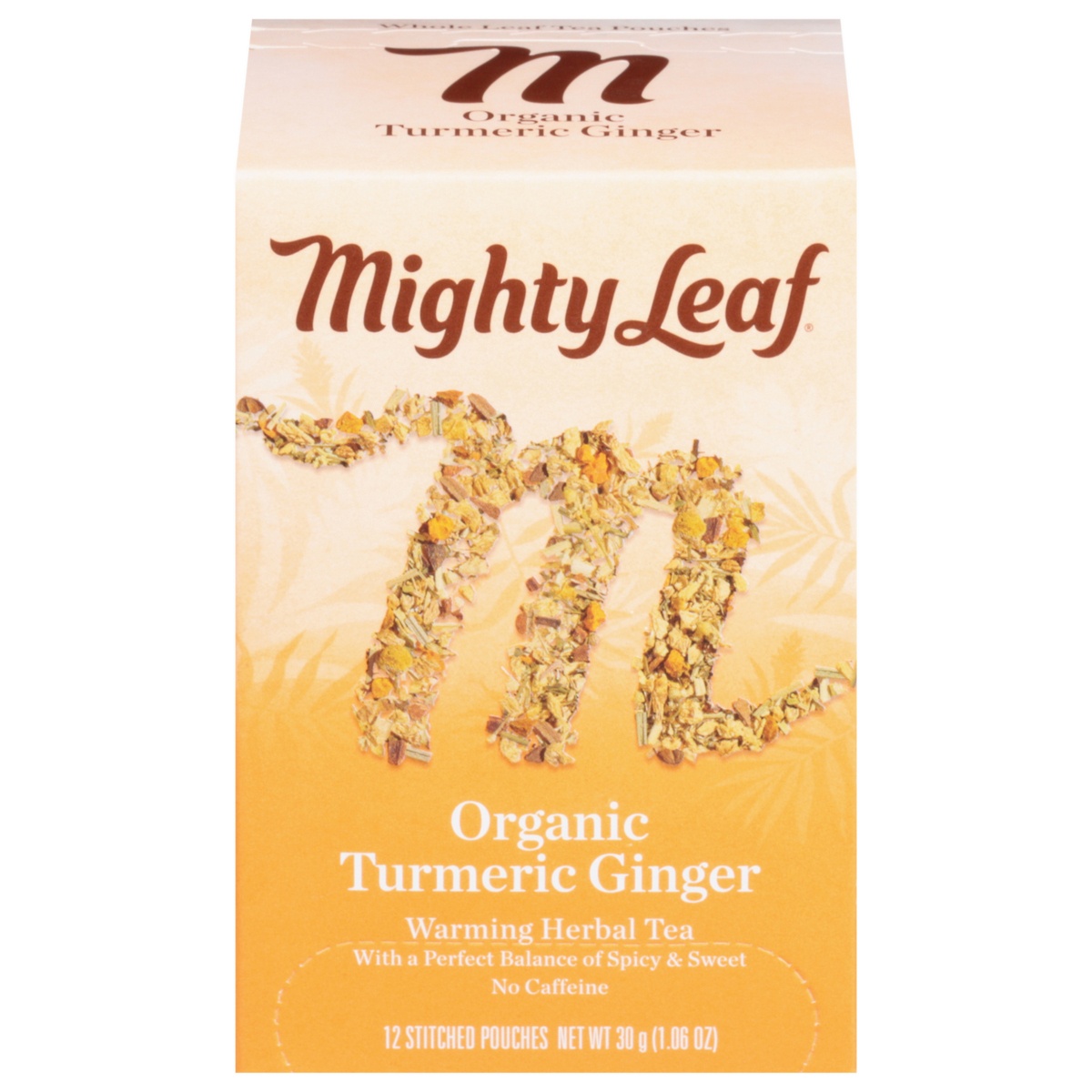 slide 1 of 5, Mighty Leaf Organic Tumeric Ginger Whole Leaf Tea, 12 ct