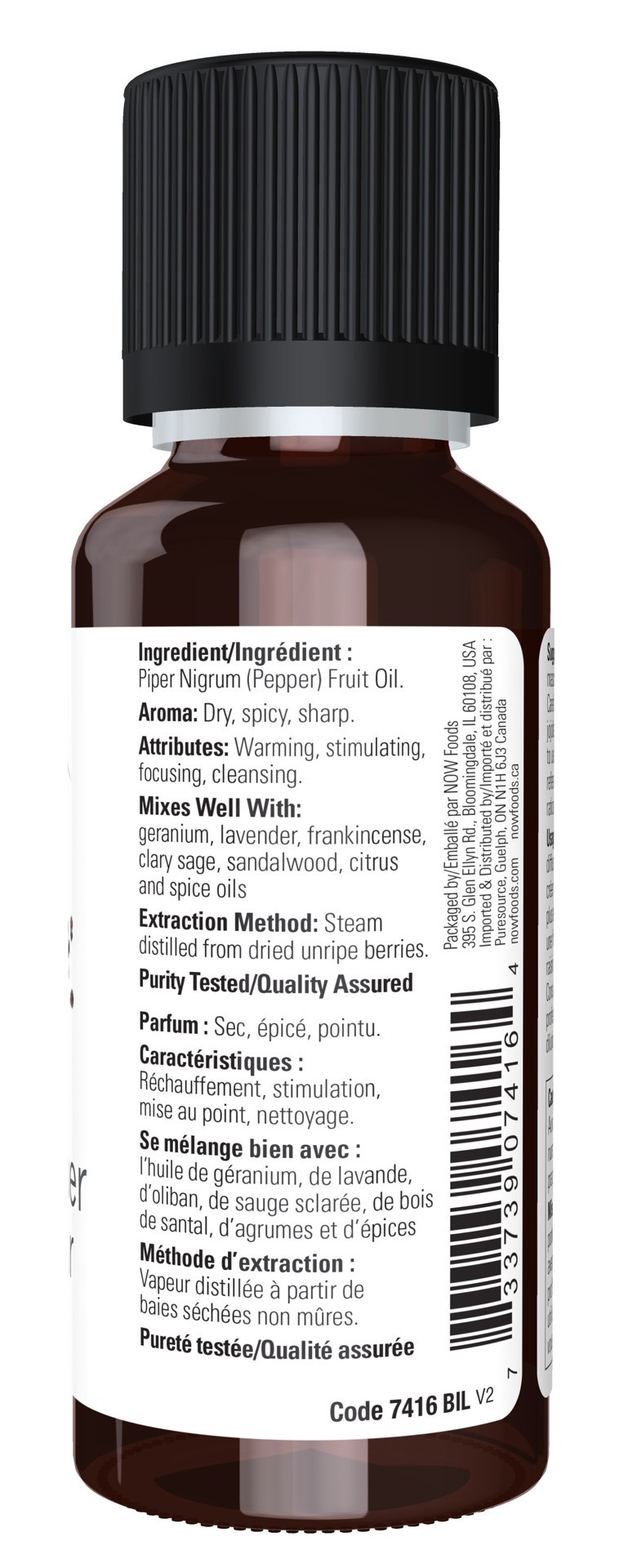 slide 2 of 4, NOW Black Pepper Oil - 1 fl. oz., 1 fl oz