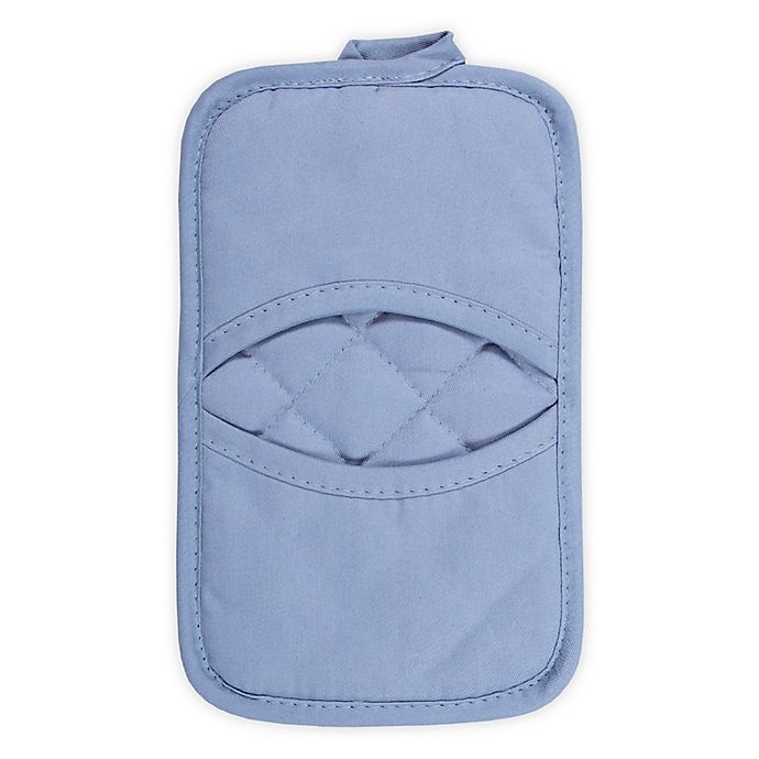 slide 1 of 6, KitchenSmart Colors Solid Pocket Pot Mitt - Capri, 1 ct