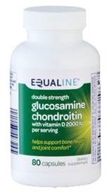 slide 1 of 1, Equaline Glucosamine with Vitamin D, 80 ct