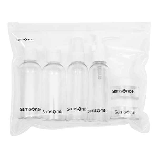 slide 1 of 1, Samsonite 6-Piece Travel Bottle Set, Clear, 6 pc