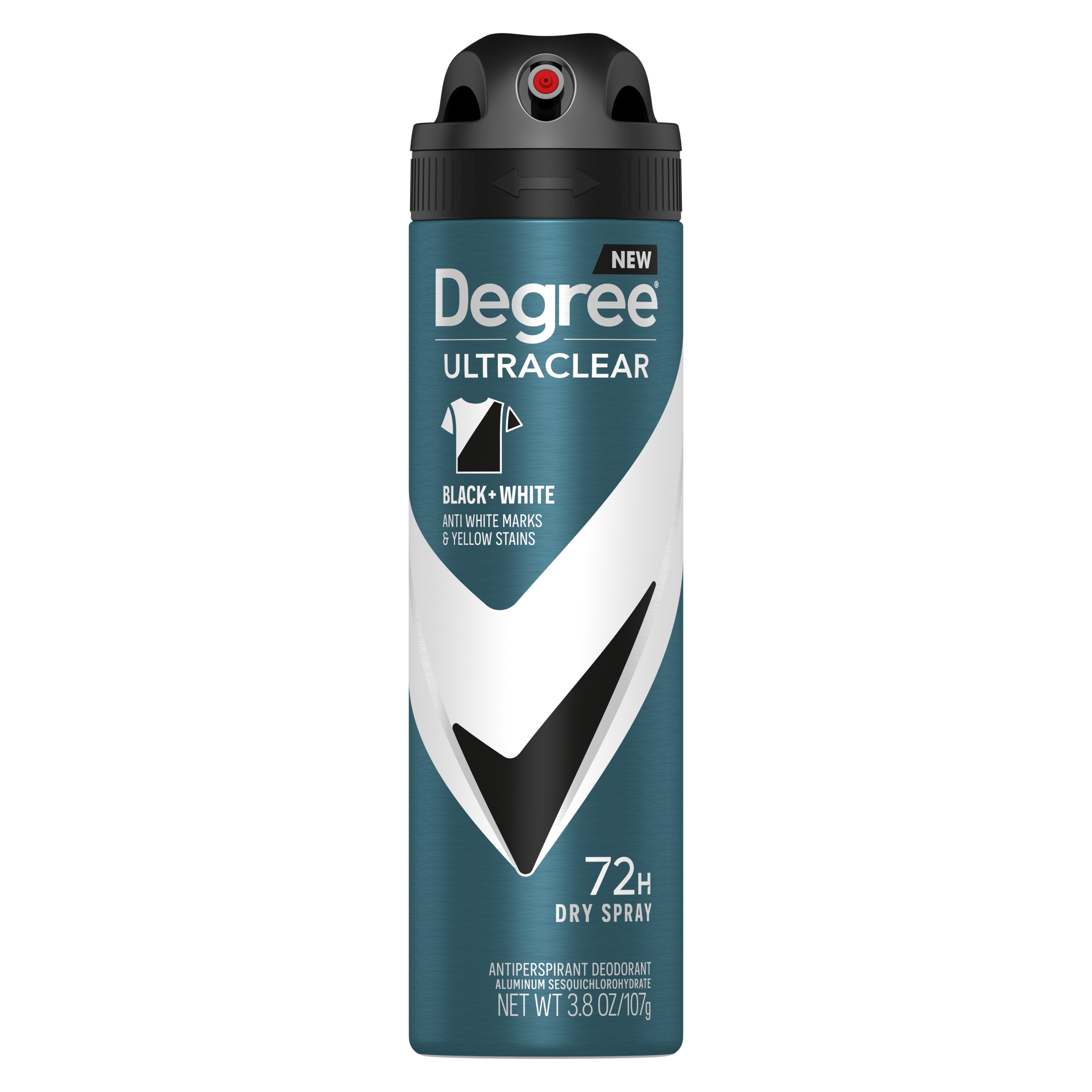 slide 4 of 7, Degree Men Antiperspirant Deodorant Dry Spray Black + White, 3.8 oz