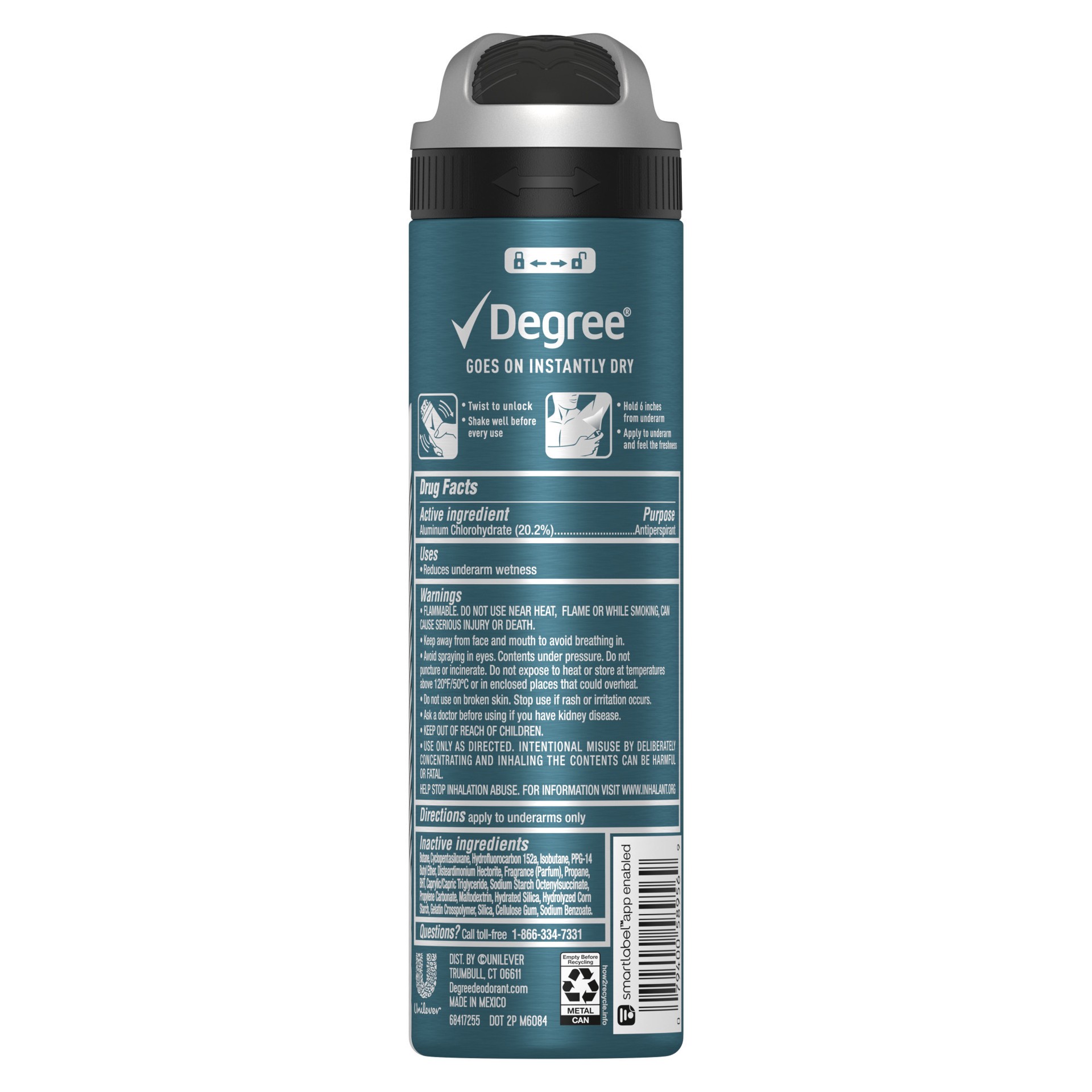 slide 3 of 7, Degree Men Antiperspirant Deodorant Dry Spray Black + White, 3.8 oz