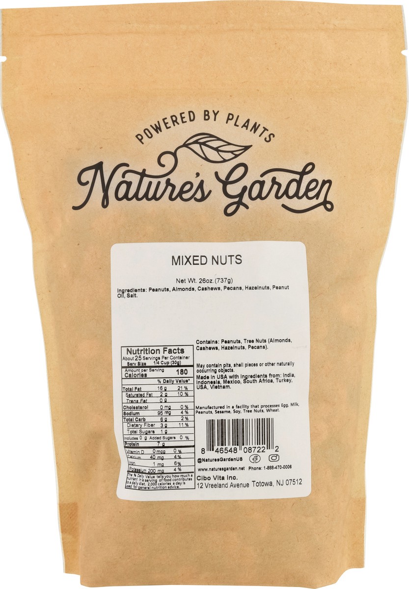 slide 4 of 15, Nature's Garden Mixed Nuts 26 oz, 26 oz