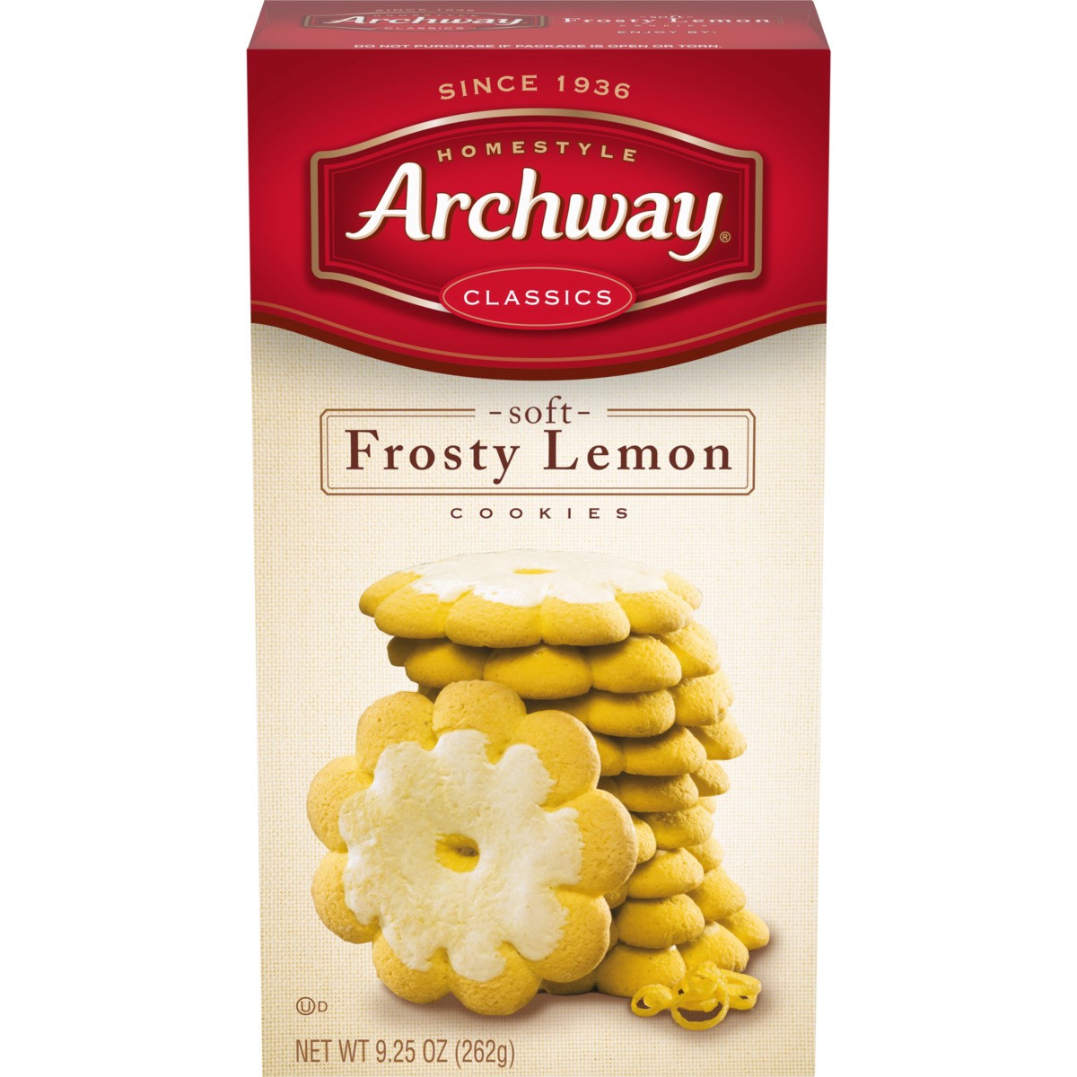 slide 1 of 7, Archway Cookies Frosty Lemon Soft Cookies, 9.25 oz