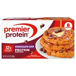 Premier Protein 13g Chocolate Chip Waffles 8 Coun